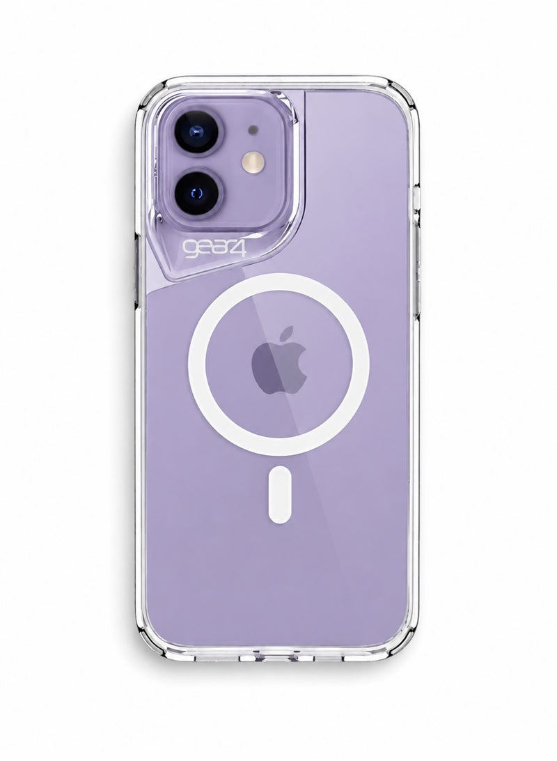 Gear4 iPhone 11 Shockproof Magnetic Protection Cover Supports Wireless Charging MageSafe, Clear - Image 1