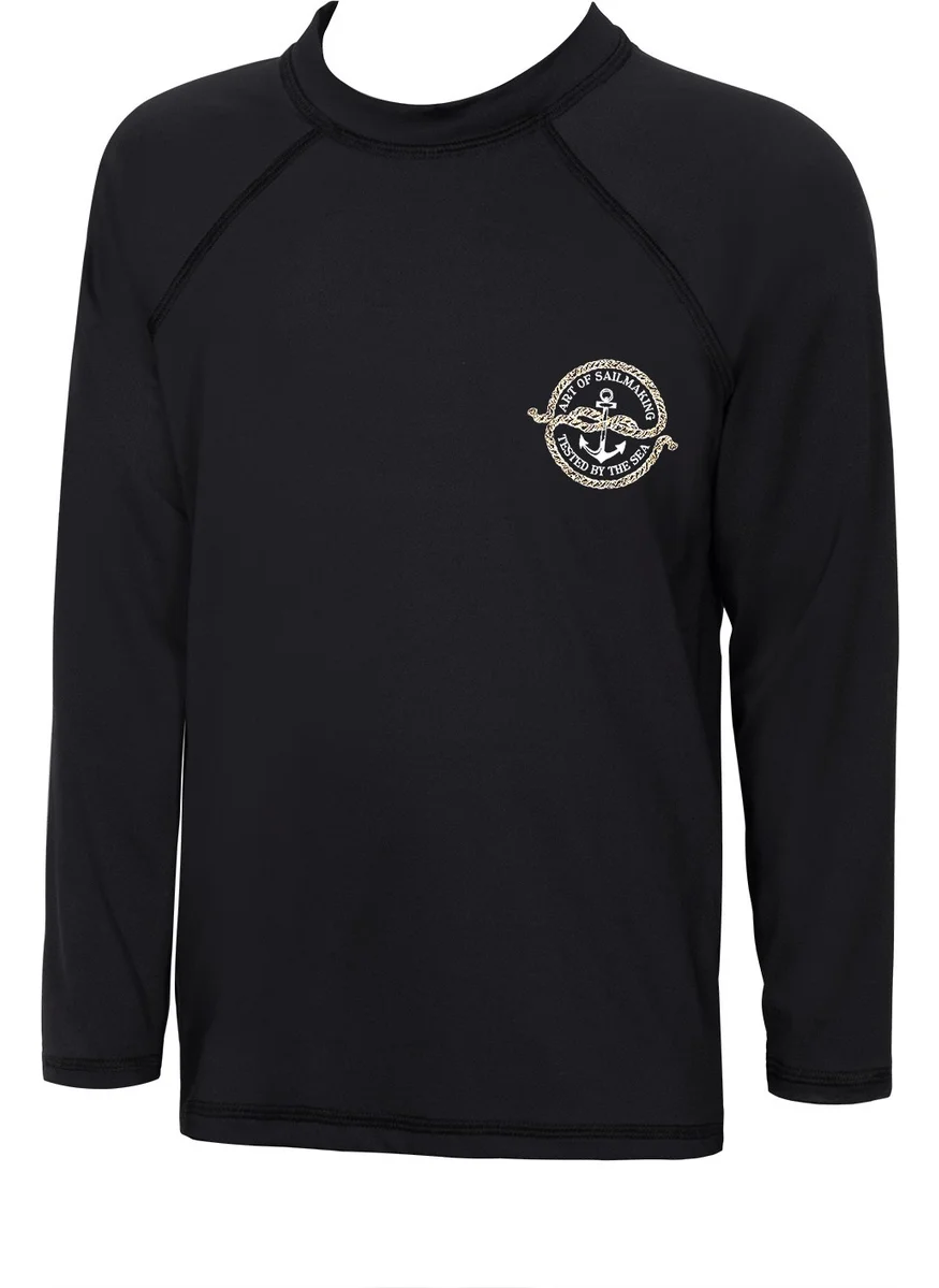 كوم Sail UV Protection Long Sleeve Kids Swimsuit