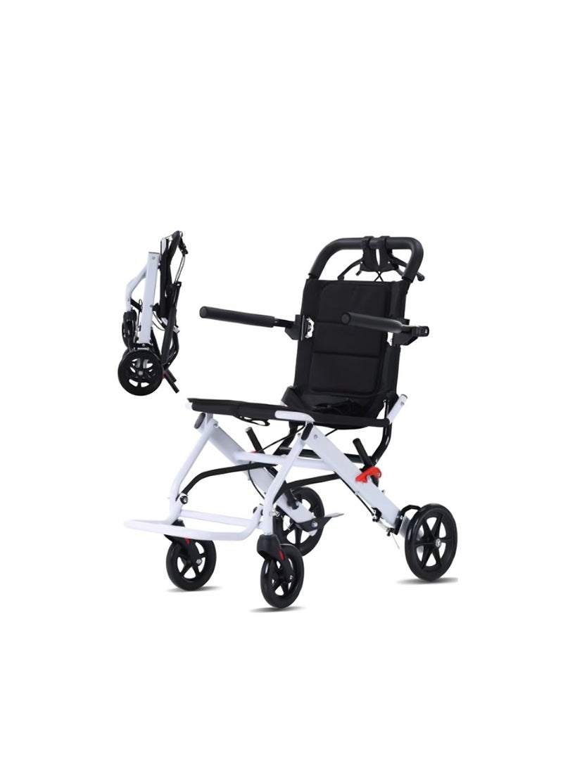ريلاكس سمارت كرسي متحرك خفيف الوزن قابل للطي – كرسي سفر محمول يمكن شحنه بالطائرة، مناسب لكبار السن وذوي الاحتياجات الخاصة، سهل الحمل والتخزين - Image 1