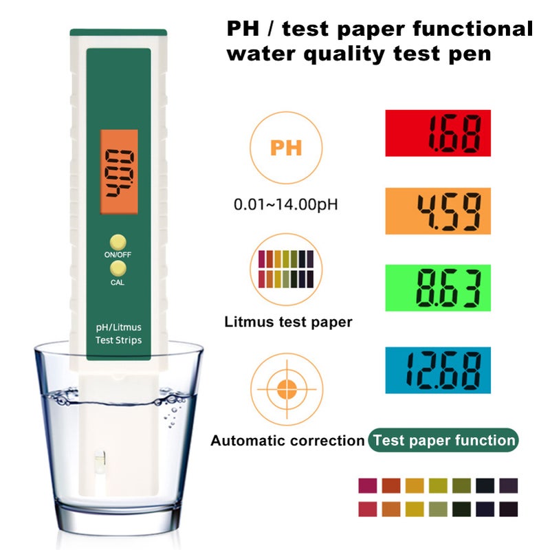 Digital PH Meter PH Tester Water Quality Tester Temperature Function - Image 2