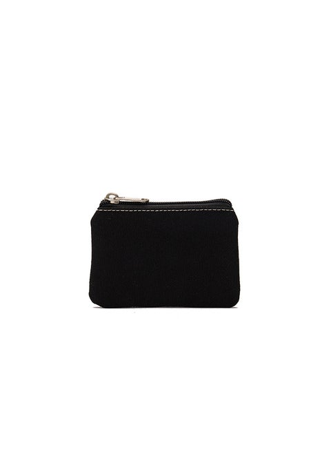Brendan Canvas Coin Purse Deluxe Portable Womens Wallet Black