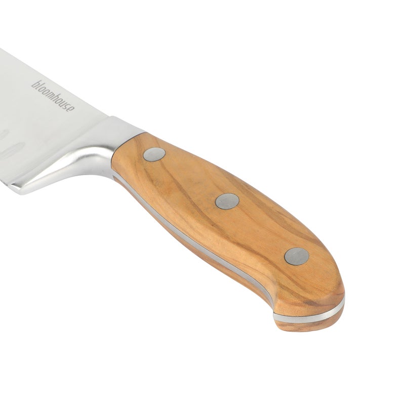 Bloomhouse - Oprah's Favorite Things - 7 Inch German Steel Santoku Knife W/Italian Olive Wood Forged Handle - Image 5