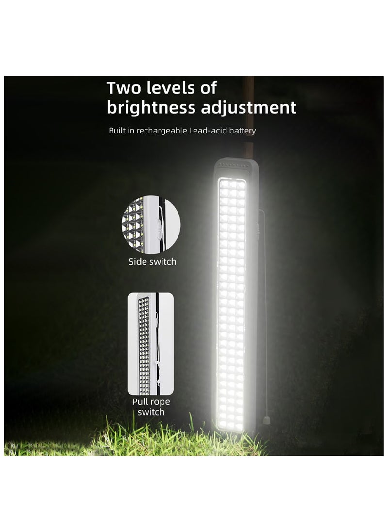 ويداسي - مصباح طوارئ LED قابل لإعادة الشحن من WEIDASI، مزود بـ 30 مصباح LED SMD، وضعي سطوع مزدوج، بطارية حمض الرصاص مدمجة، شحن تيار متردد/مستمر، تصميم محمول بمقبض قابل للسحب للمنزل والمكتب، WD-883D - Image 1