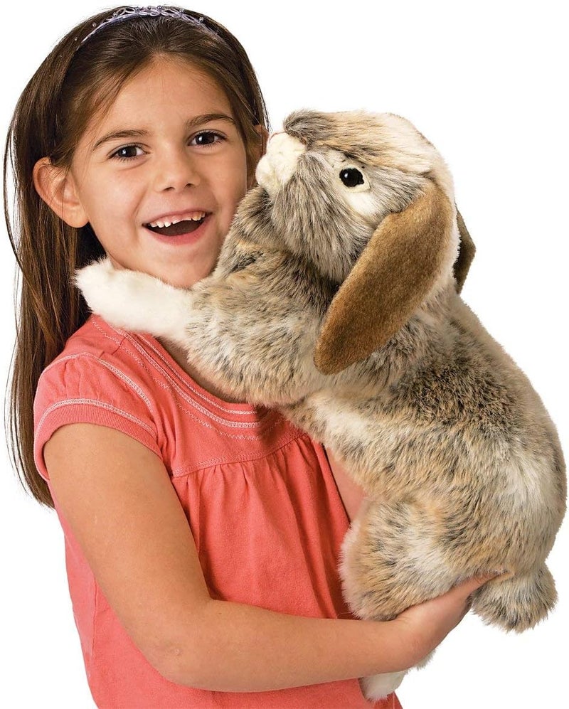 Folkmanis Holland Lop Rabbit Hand Puppet - 17-Inch Plush Toy - Image 3