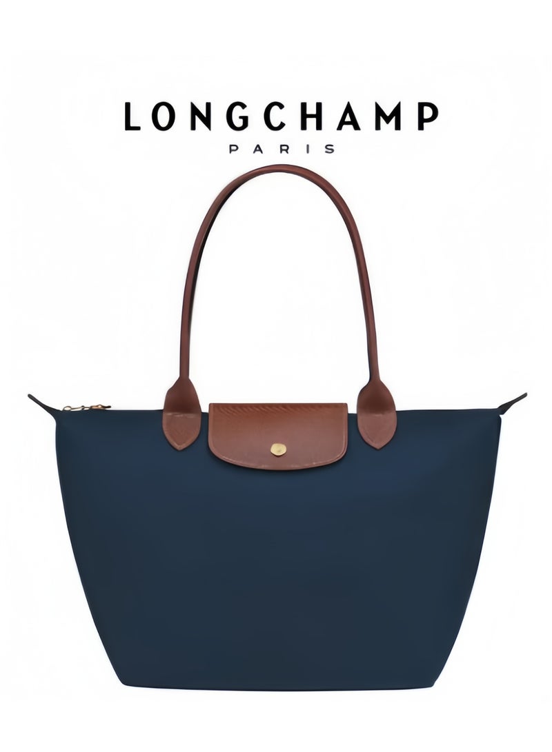 Women's Medium Tote Bag, Handbag, Shoulder Bag Navy Classic Style