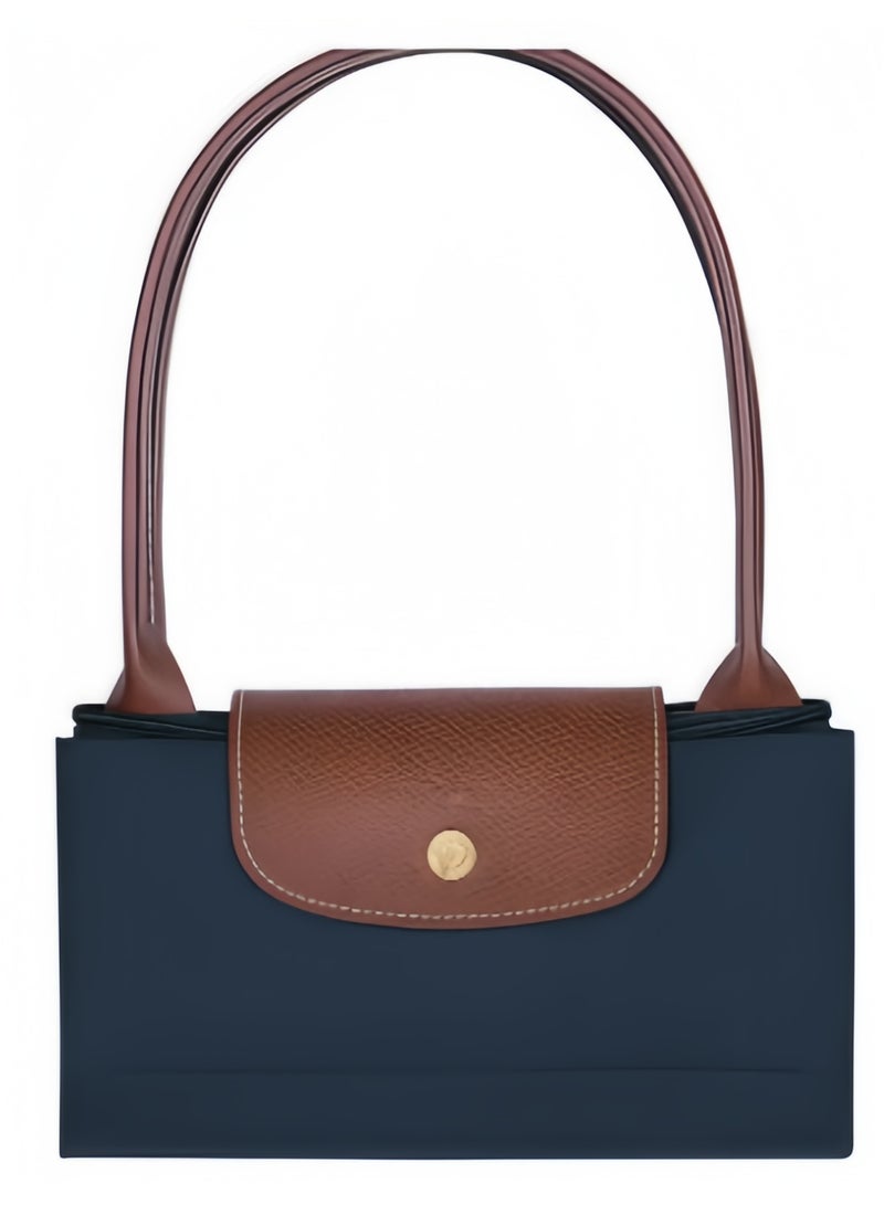 Women's Medium Tote Bag, Handbag, Shoulder Bag Navy Classic Style