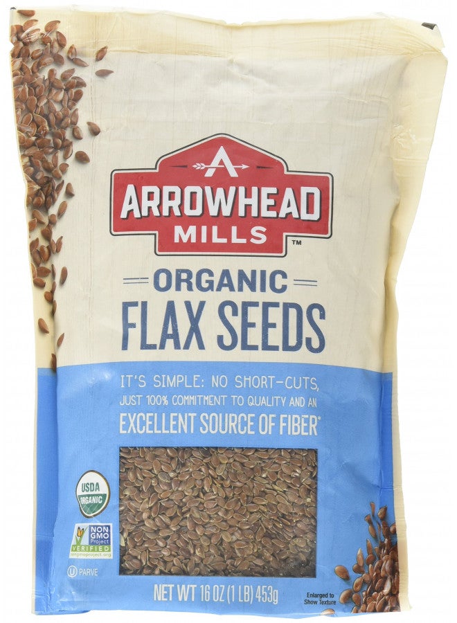 Arrowhead Mills Organic Flax Seeds - 16 oz - Image 1