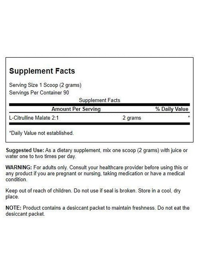 SWANSON Amino Acid Lcitrulline Malate Complex 6.35 Ounce (180 G) Pwdr - Image 3