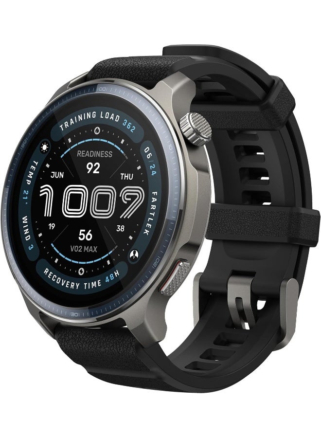 Amazfit Balance 2 Smart Watch 47Mm Amoled Sapphire Glass Display, Offline Maps, Dual Band Gps, 21 Days Battery, 170+ Sport Modes, Hyrox And Golf Mode, Heart Rate And Sleep Tracker For Android And Iphone black