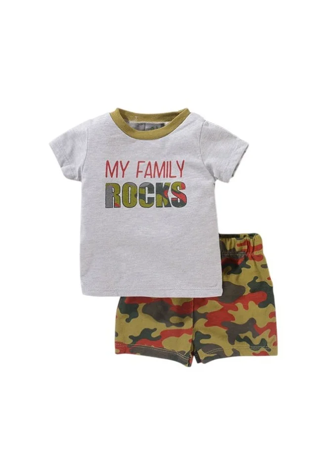 Bambimici Bambimici Army Print Baby BodySuit Set of 3