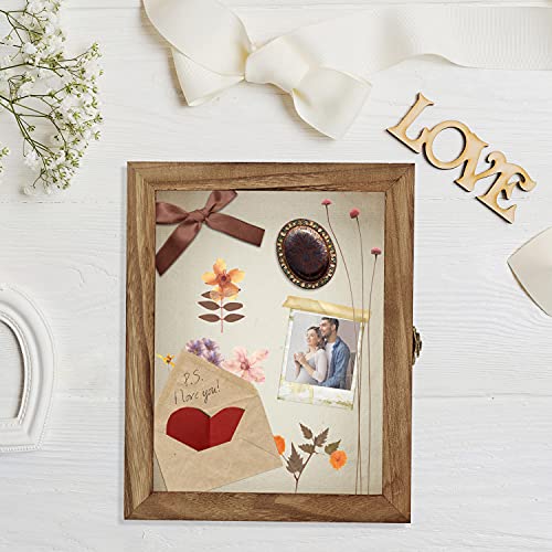 TJMOREE TJ.MOREE Shadow Box Display Case 11 x 14 Shadowbox Frame with Linen Back Memorabilia Bouquet Medals Photos Memory Box for Keepsakes - Image 4