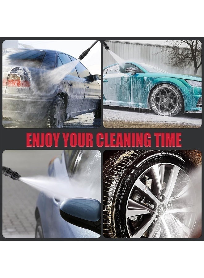 JSA 070110 High Pressure Car Washer 650W Portable Pressure Washer Machine with Spray Gun, Foam Bottle, Water Inlet Pipe, Quick Connector, Filter Screen and Long Hose for Car Bike Home Garden Cleaning - Image 3