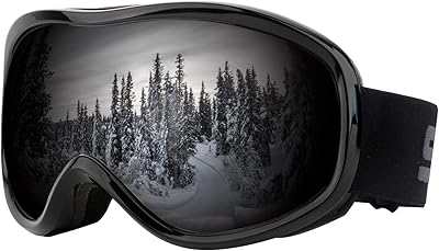 GGBuy GGBuy Ski Goggles Frameless OTG Design Snowboard Glasses Snow Sport protect Skiing Glasses (hx043-Black) - Image 1