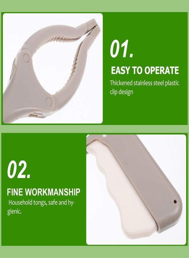 SOLUSTRE 2 Pack Stainless Steel Garbage Claw Grabber Tool 15.74In Manual Reacher Pickup Tool for Trash Cleaning and Hard-to-Reach Items - Image 3