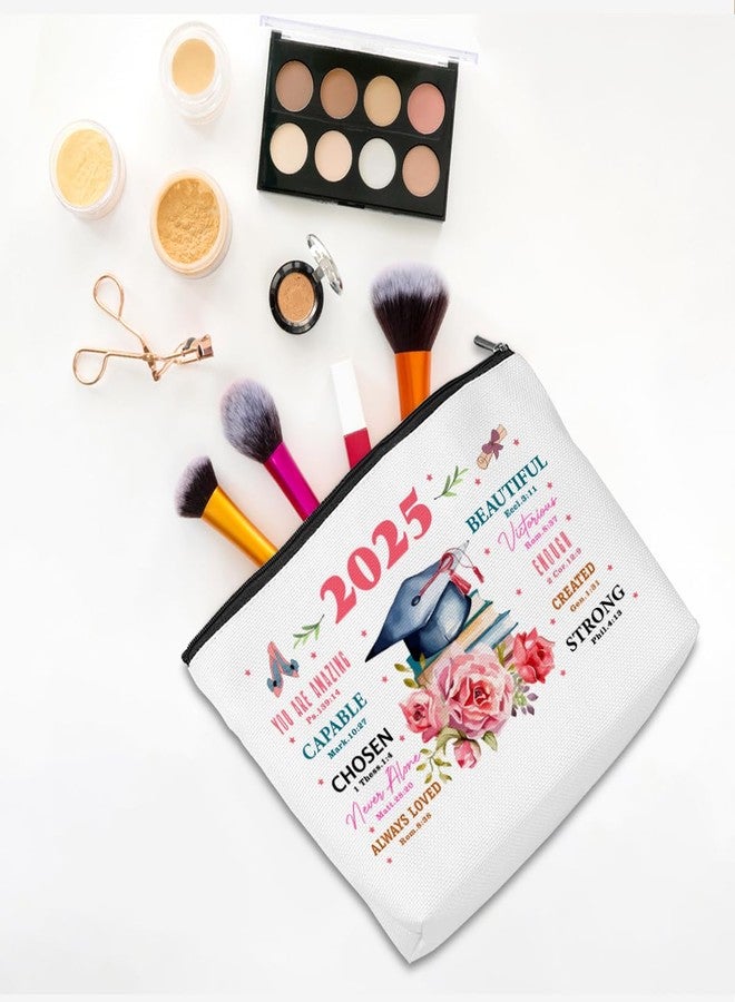 CQM Graduation Gifts Graduation 2025 Inspirational Makeup Bag Religious Cosmetic Bag Toiletry Bag Zipper Pouch Christian Gifts for Women Female Her Masters PHD Degree College University Senior - Image 3