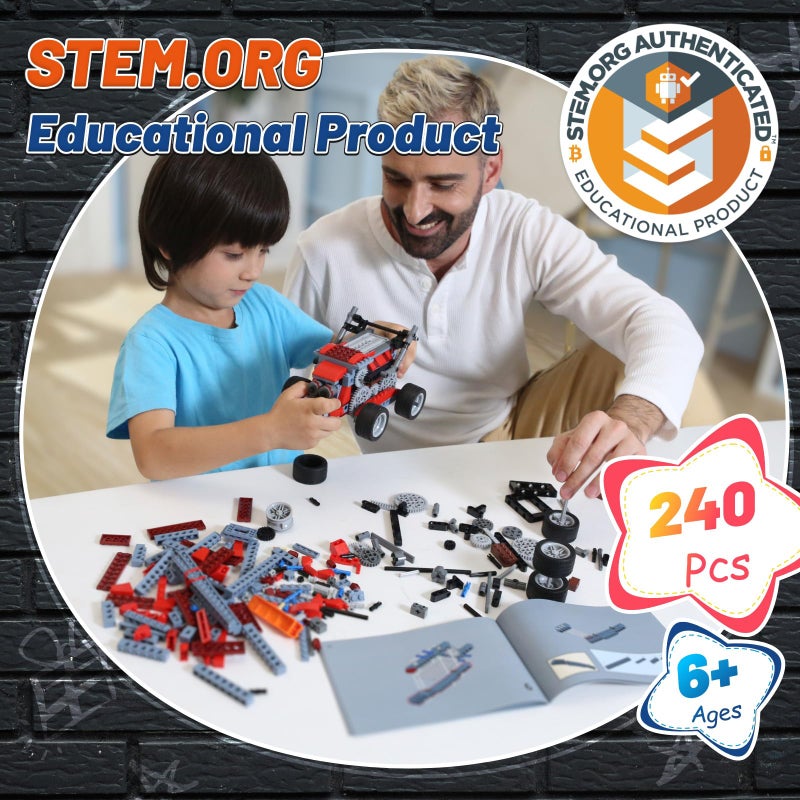 Apitor 8 in 1 STEM Kits for Kids Age 6-8, DIY Electronic Monster Truck Building Kit, STEM Toys for Boys Craft Projects 8-10, Build Robot DIY Activity for Ages 6 7 8 9 10 11 12 + Years - Image 4