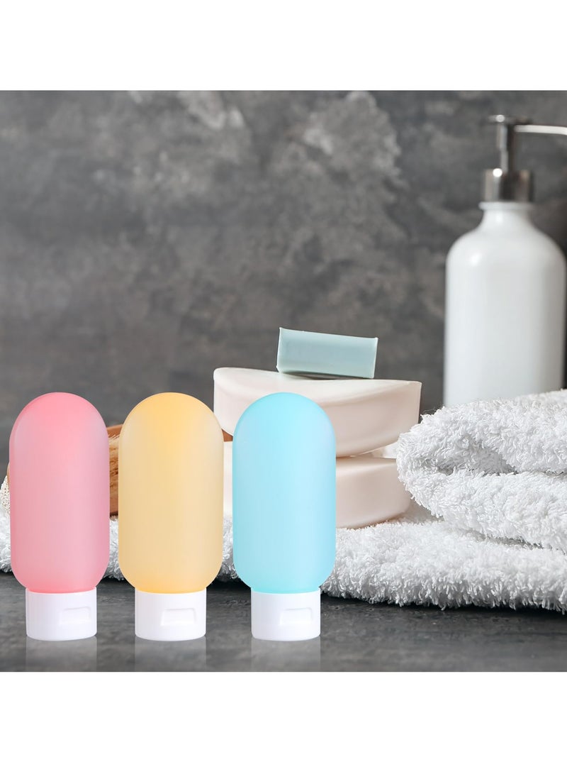 Oasisgalore Travel Bottles for Filling Silicone Travel Bottles Set Leak for Filling Lotion Cosmetic(3pcs/60ml)  - Image 5