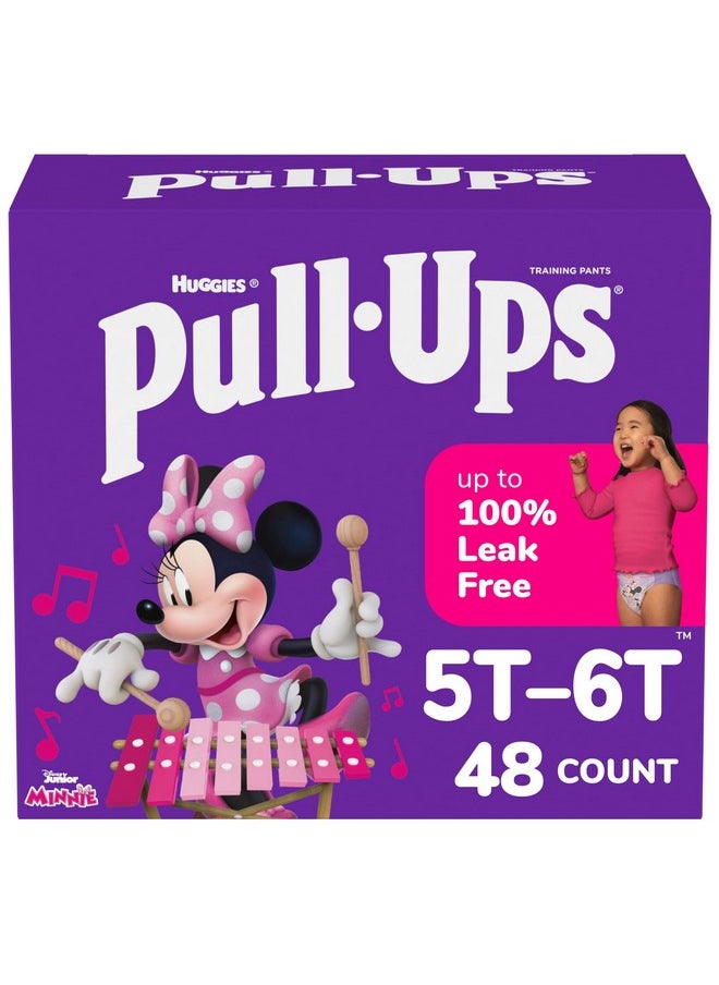 Pull-Ups Pull-Ups Girls' Potty Training Pants, Size 5T-6T Training Underwear (50+ lbs), 48 Count  - Image 1
