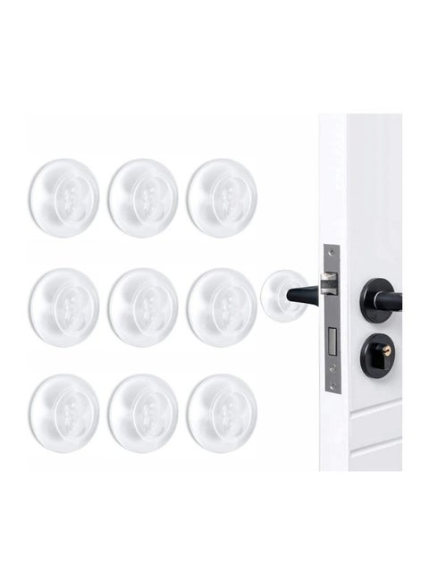 9Pack5CM Clear Door Stops for Wall Door Bumpers Self-Adhesive Fixed Paste Protective Door Wall Sticker Transparent Anti-Collision Door Sticker