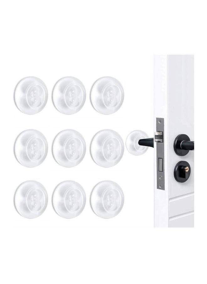 9Pack5CM Clear Door Stops for Wall Door Bumpers Self-Adhesive Fixed Paste Protective Door Wall Sticker Transparent Anti-Collision Door Sticker