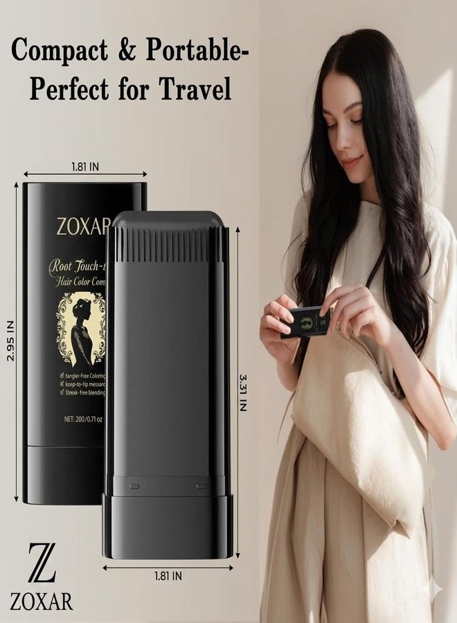 ZOXAR BLACK New Hair Color Comb Stick, Waterproof and Sweat-Proof Instant Hair Dye Stick for Grey Hair Coverage for Men & Women, Easy Application (20gm) - Image 2