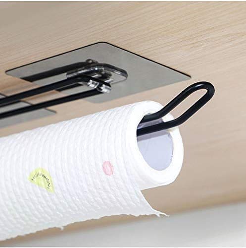 ZAVASIKA ZAVASIKA Self Adhesive Wall Mounted 3 in 1 Multi Functional Kitchen Rack for Towel Holder Pack of 2, Tissue Paper Rack, Wine Glass Holder (2)  - Image 5