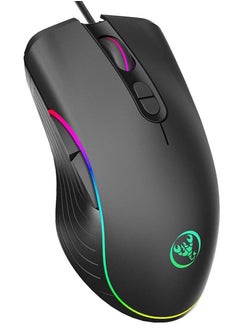 TKOOFN RGB Gaming Mouse, 4 DPI (1000/1600/3200/6400) Optical LED Mouse Wired with 7 Buttons RGB Marquee LED, Ideal for Laptop PC Computer Games  - Image 1