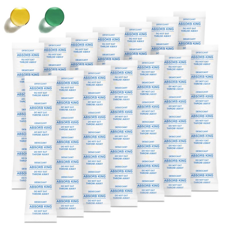 Silica Gel Packets 10 Gram 150 Packs Moisture Absorbers for Food Storage Premium Silica Packets with Color Indicating Desiccant Packs for Spices Dried Fruit Jewelry Shoes Electronics Tool Box