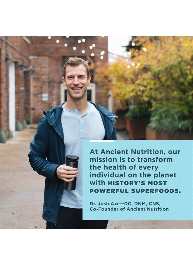 Ancient Nutrition - , Multi Collagen Protein Powder with 10 Types of Collagen, Vitamin C & 2 Billion Colony-Forming Units (CFUs) Probiotics Per Scoop, Unflavored - Image 1