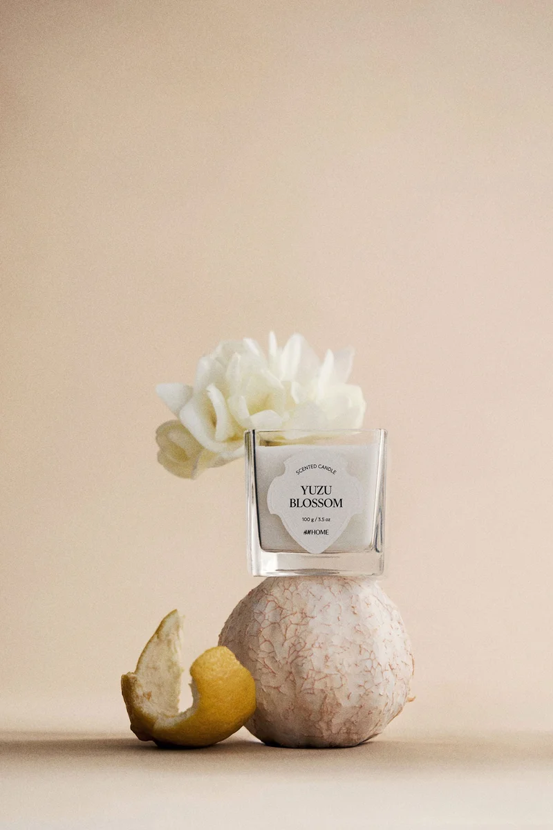 H&M Small scented candle in glass holder
