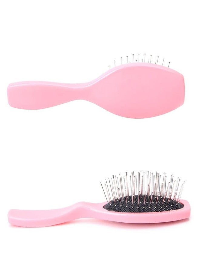 BLUSHIA Classic Cushion Pink Hair Brush, Anti-static ball tips, for Grooming, Straightening, Detangling Hair - Image 1