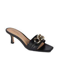 CARRANO Carrano Ladies Open Back Chain-detail Thin Heel Sandals 322017 Cab402  - Image 1