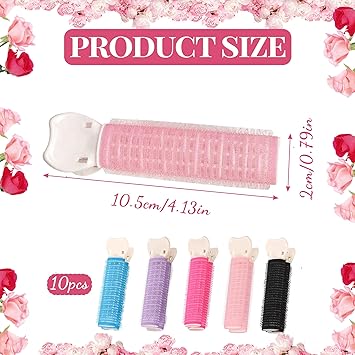 Bansusu 10 Pcs Hair Volume Clips Portable Volumising Hair Root Clips Multi Purpose Volume Hair Clips Durable Hair Root Clips DIY Stylish Curly Hair for Women Girls for Home Travel Hair Salon - Image 2
