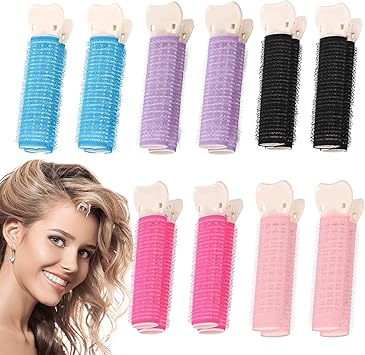 Bansusu 10 Pcs Hair Volume Clips Portable Volumising Hair Root Clips Multi Purpose Volume Hair Clips Durable Hair Root Clips DIY Stylish Curly Hair for Women Girls for Home Travel Hair Salon - Image 1
