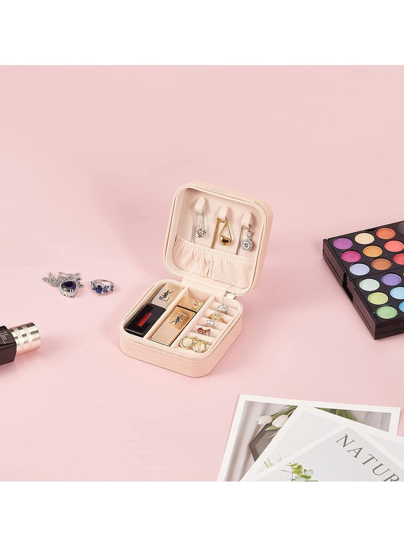 NIBEMINENT - Small Jewelry Box Travel Portable Jewelry Case Mini Organizer Storage Holder - Image 1