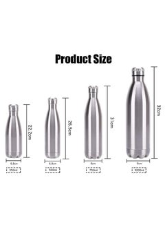 Cool Baby Stainless Steel Water Bottles Easy to Clean Cola Shape Thermal Flask Rustproof for School Outdoor Sports for Camping Hiking Travel(White)  - Image 5