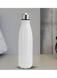 Cool Baby Stainless Steel Water Bottles Easy to Clean Cola Shape Thermal Flask Rustproof for School Outdoor Sports for Camping Hiking Travel(White)  - Image 4