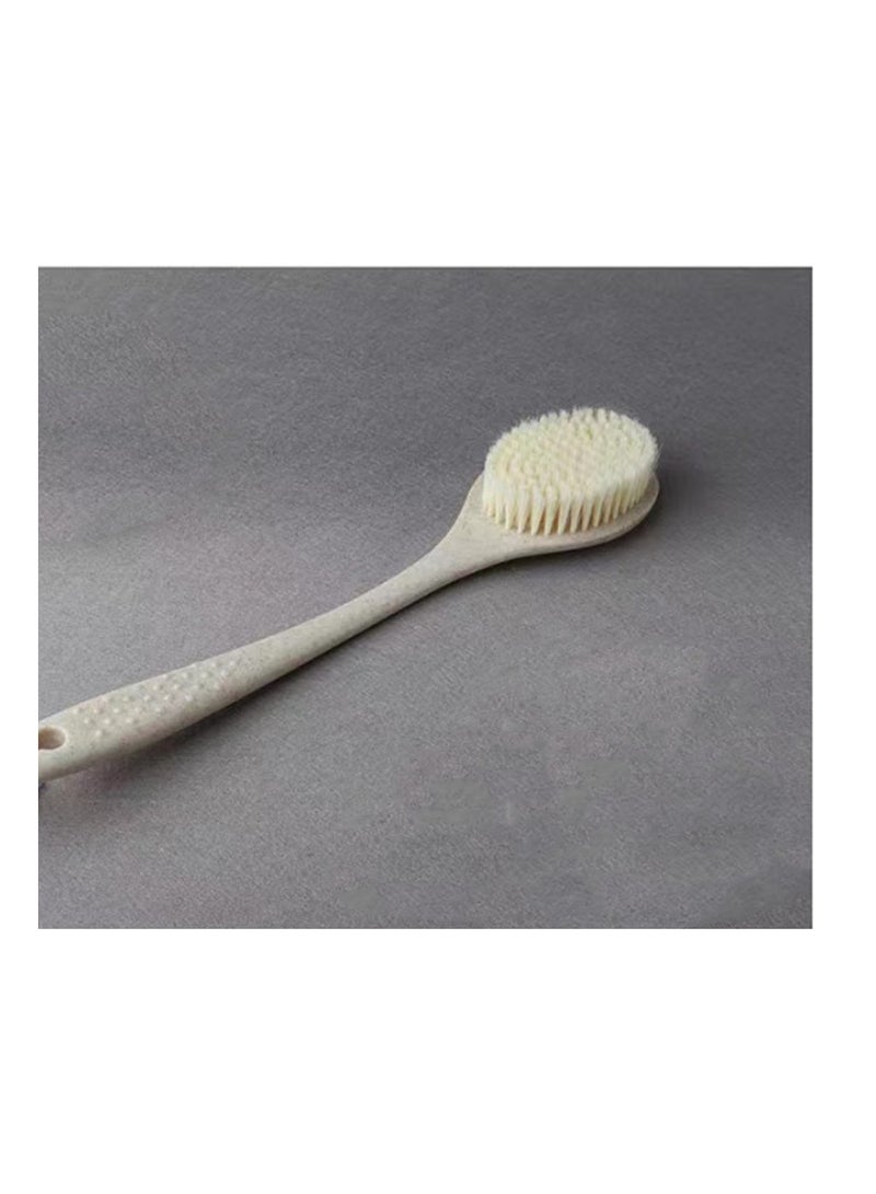 Loquat Shower Brush, Soft Spa Shower Body Massage Brush, Beige - Image 2