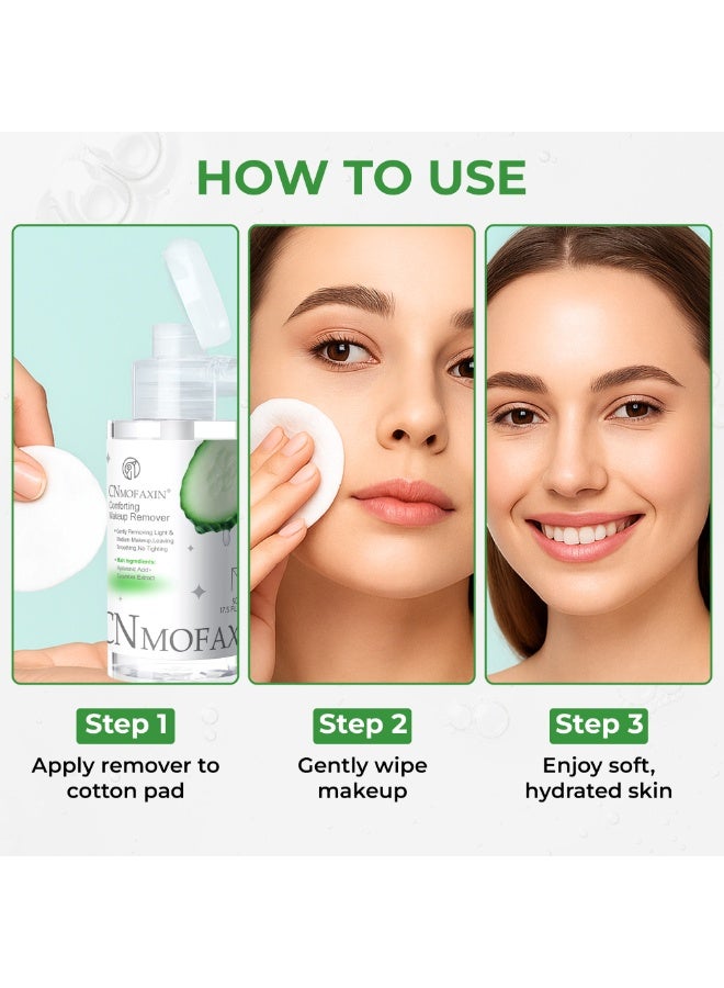 سي إن موفاكسين مزيل مكياج مريح 500 مل - خالي من الزيوت، تركيبة ميسيلار لطيفة للوجه والعينين والشفاه - منظف مكياج مقاوم للماء، غير مهيج، خالٍ من العطور - Image 4