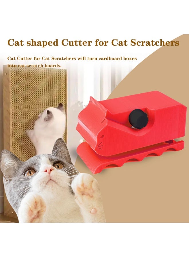 Cardboard Cutter for Cat Scratchers with 10pcs Blade,3D Printed Card Board Cutter Kids DIY Cat Scratchers Cardboard Strip Tool Machine for Cat Lovers - Image 4