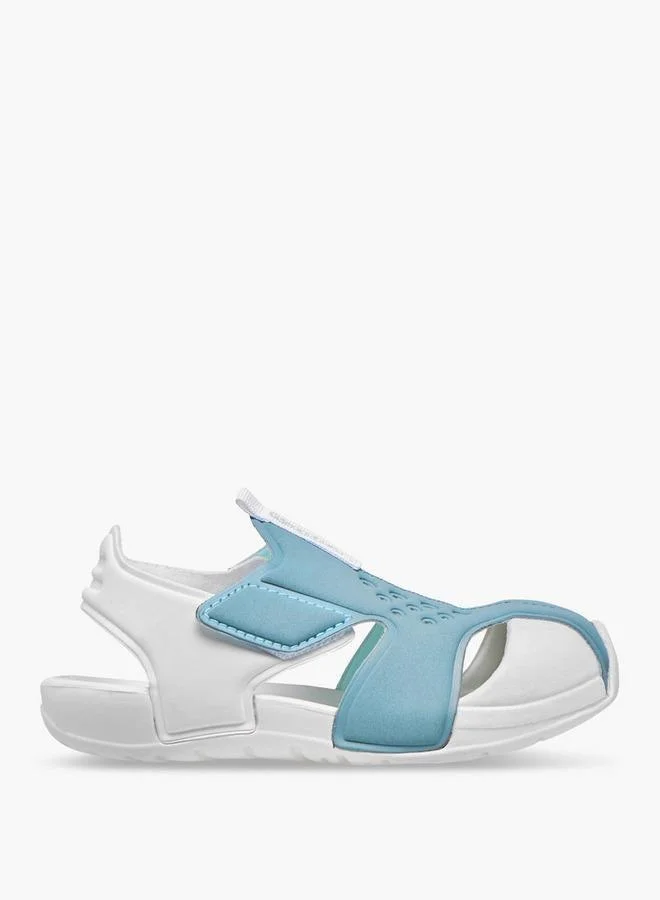 Kappa Boys' Perforated Sandals with Hook and Loop Closure