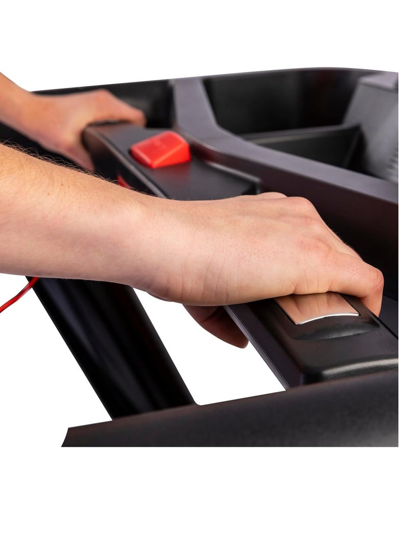 Tunturi T85 Endurance Folding Treadmill for Home – Quiet Electric Running Machine with Cushioning, Incline & LCD Display – Ideal for Walking, Jogging & Intense Workouts