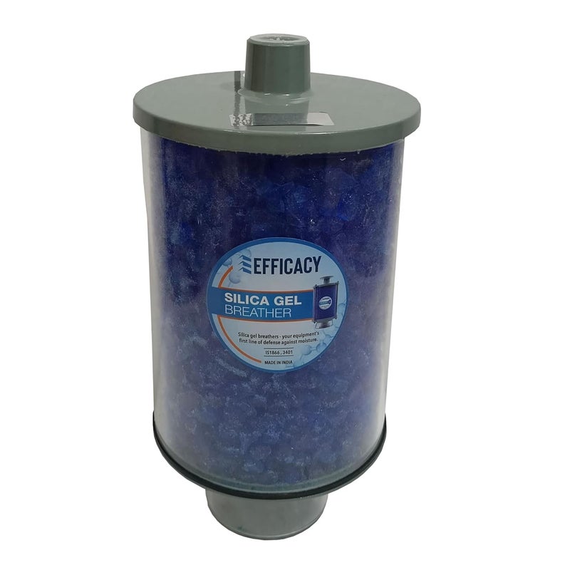 Efficacy Silica Gel Breather Size 2000 gm Transformer Desiccant Breathers Color Dark Blue to Pink Indicated Made of Top Bottom Aluminium and UV Protected Polycarbonate Tube Cup - Image 4