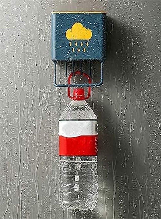 ERITIN Multifunctional Cloud Kitchen Storage Holder with Cutlery Organizer, Hooks & Towel Rack – Wall-Mounted Utensil Holder for Knives, Spoons, Chopsticks & More (Multicolor) - Image 5
