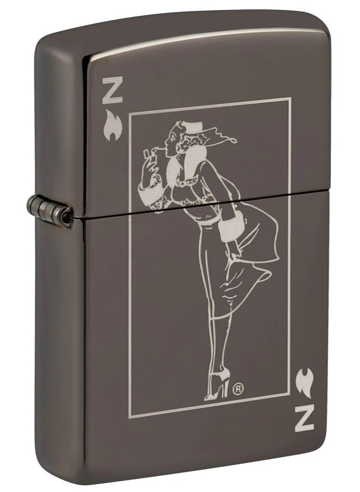 Zippo 49797 150 Windy Design Black Ice Windproof Lighter - Image 2