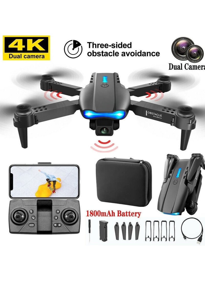 Generic - E99 Pro Drone With HD Camera, WiFi FPV HD Dual Foldable RC Quadcopter Altitude H - Image 1