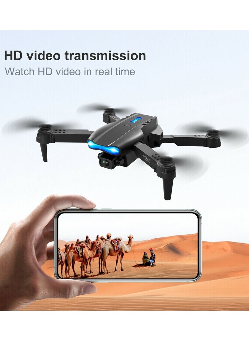 Generic - E99 Pro Drone With HD Camera, WiFi FPV HD Dual Foldable RC Quadcopter Altitude H - Image 1