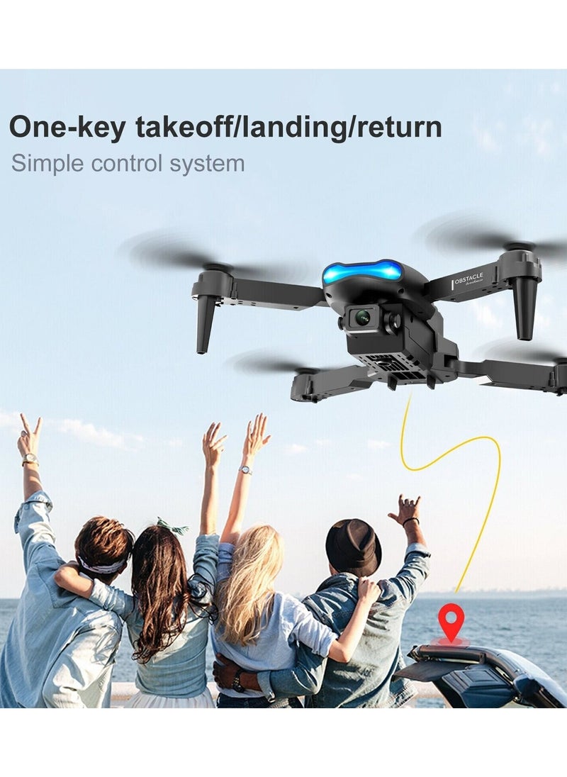 Generic - E99 Pro Drone With HD Camera, WiFi FPV HD Dual Foldable RC Quadcopter Altitude H - Image 1