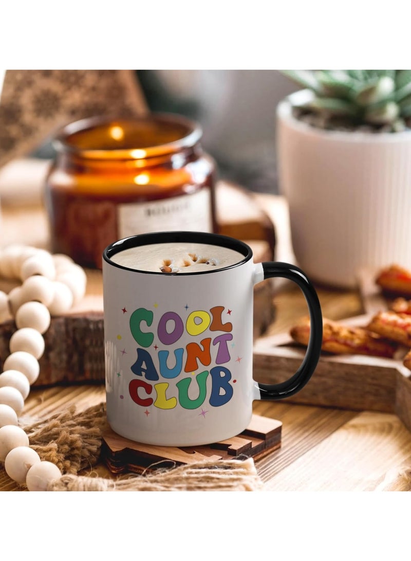 SHOP NEW ARRIVALS Aunt Gifts from Niece Nephew, Aunt Mothers Day Gifts, Cool Aunt Club Coffee Mug, Aunt Announcement Gifts, Birthday Gifts for Aunt New Aunt, Aunt Mug, Best Aunt Gifts - Image 3