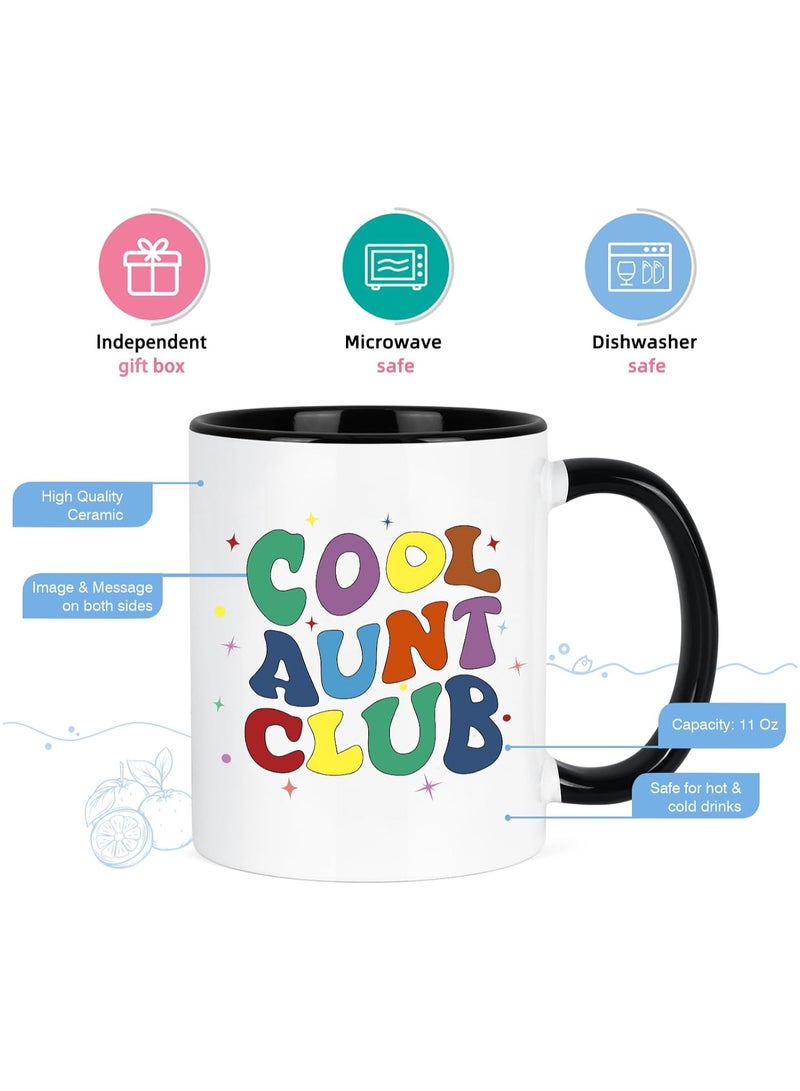 SHOP NEW ARRIVALS Aunt Gifts from Niece Nephew, Aunt Mothers Day Gifts, Cool Aunt Club Coffee Mug, Aunt Announcement Gifts, Birthday Gifts for Aunt New Aunt, Aunt Mug, Best Aunt Gifts - Image 5